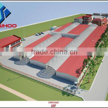 construction design light steel structure building