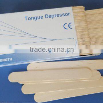 Wholesale Medical tongue depressor sterilized disposable birch wood tongue depressor