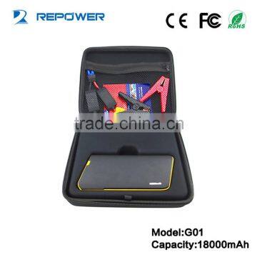 Repower New Arrival G01 Portable Multi-function 12V 18000mah Car Jump Starter