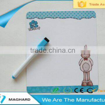 Funny Cartoon Kids Magnetic Writing Board Sheet With Pen