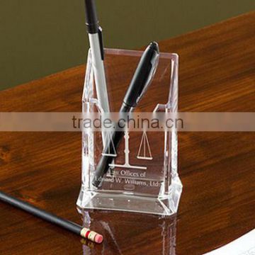 Clear acrylic pen holder