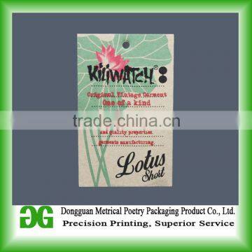 Fashion plastic hang tags adhesive