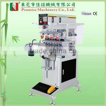 Four-Color Open Ink tray Pad Printer with Shuttle