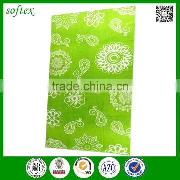 wholesale custom print green microfiber beach towel royal standard