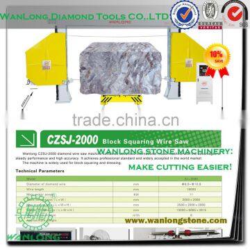 CZSJ-2000A block squaring wire saw for stone cutting,stone block cutting machinery