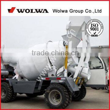 self loading concrete mixer truck with 1.5 cubic meters mixing volume