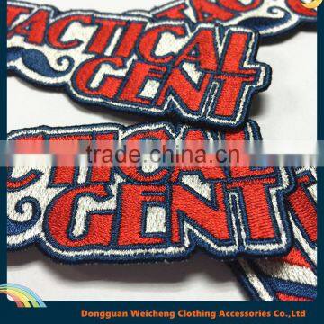 Letters Custom Designs Round 3D Embroidey Patches for Garment