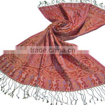 70% wool 30% silk jamavar shawl