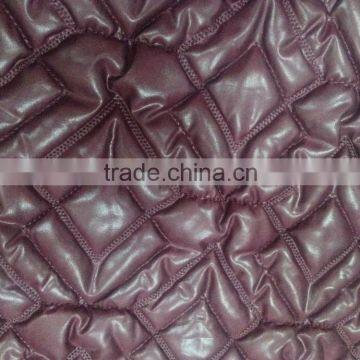 Padded winter embroidery quilting jacket/garment fabric