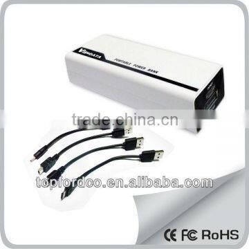 Mini Portable Power Bank with USB Cable