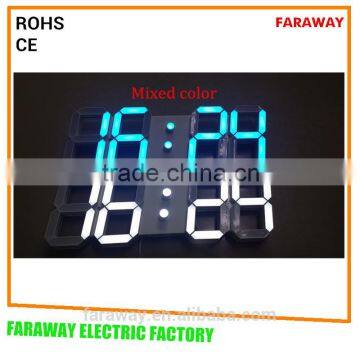 Patented 3D Cubic White Led Clock With Remote photo-6