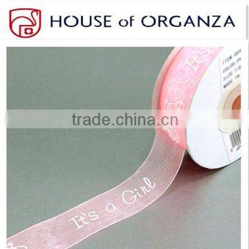 High Quality Packing Polyester Organza Ribbon Roll