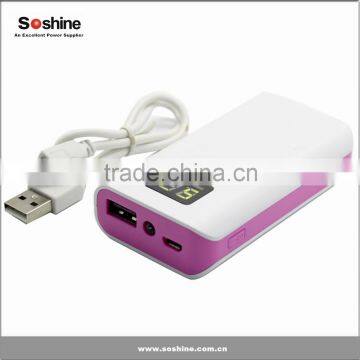Power Bank for Mobilephone LED Display Capacity:5200mAh 1A photo-5