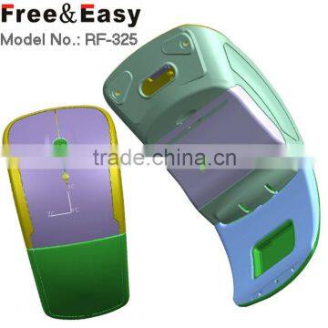 RF-325 Ergonomic Type 2.4g Usb Wireless Optical Folding Arc Mouse