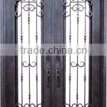 Decorative Metal Door With Glass