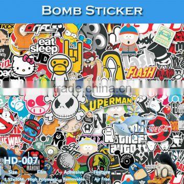 HD-007 Trade Assurance Attractive Car Body Vinyl Sticker Bomb PVC Color Film