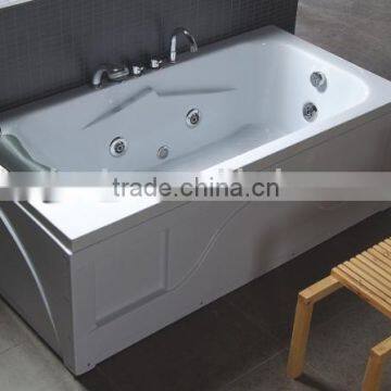 China bathtub manufacture corner massage bathtub, air bubble massage tub, 4 foot tub