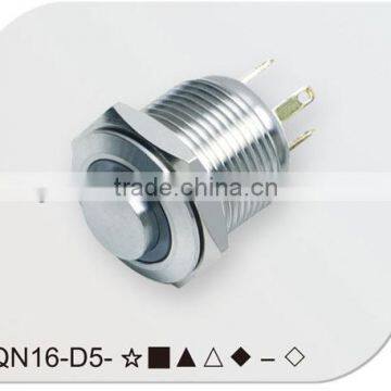 Ring illuminated 16mm push button switch