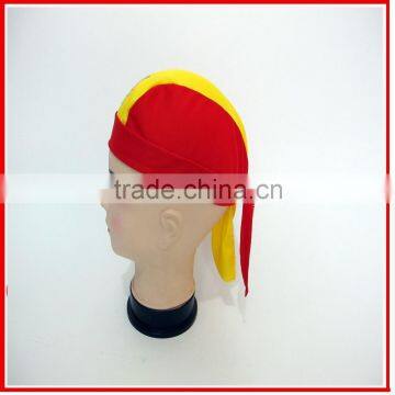 sports fans bandana,unique bandana,promotion red yellow bandana