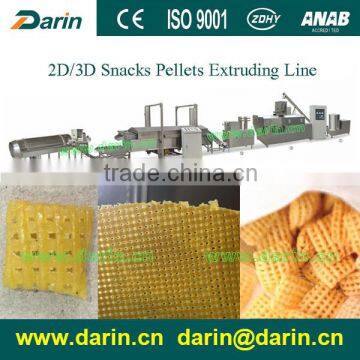 Triangle Shape Pellets 2D/3D snack food automatic Extruder machine