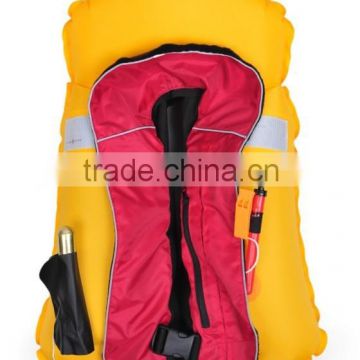 Inflatable life jacket