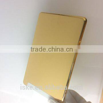 24kt gold plating back cover housing replacement for ipad mini & gold plating for ipad