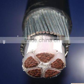 low voltage Cu copper 4 cores PVC insulated PVC sheath steel wire armored fire proof low halogen power electric cable wire