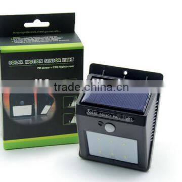 6pcs LED Solar Motion Sensor Waterproof Triangle Garden Wall Light photo-2