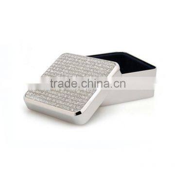 PVC window tin box OEM square tin gift box custom tin box with window