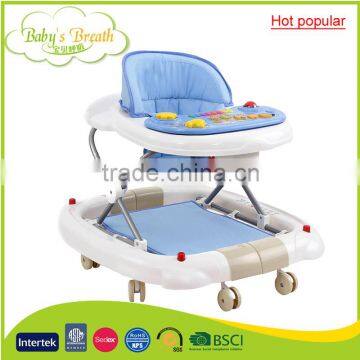 BW-20 hot popular new model PP material simple 8 wheels baby walker with safety belt