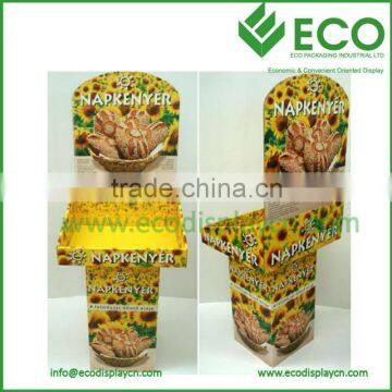Wholesale POP Cardboard Display Unit, Cardboard Easel Display, Macaron Display Stand
