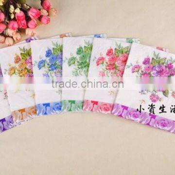 Big Flower and Fancy Lace Style Food-grade Printed Tissue Paper Napkin