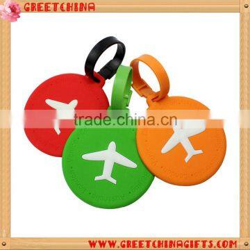 Promotional Custom Plastic Cute Colorful Silicone Luggage Tag Wholesale
