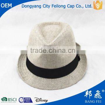 Fashion Customized Simple Trilby High Quality Wide Brim Cowboy Hat Sun Visor Caps