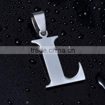 Custom 316 stainless steel letter style pendant