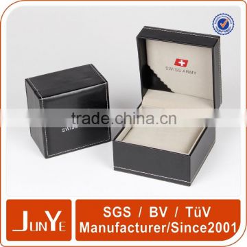 wholesale cheap price eco friendly delicate rigid custom printed black cardboard watch packaging box