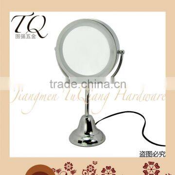 Bathroom LED illuminated cosmetic mirror with charge plug