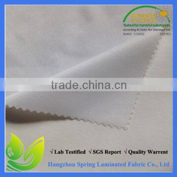 Waterproof White 90gsm Poly Knitted Fabric