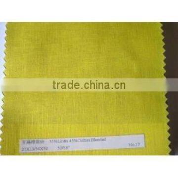 Main Product Linen55/rayon45 Plain Dyed Fabric L55/R45 10*10*44*38+52-53 200GSM
