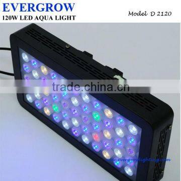 120W Dimmable Fish Tank Coral Reef LED Aquarium Light +Lenses D2120