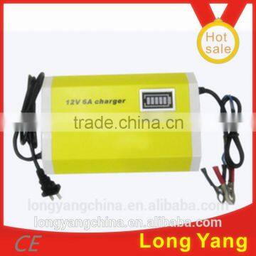 Lead acid battery charger portable 5A 6A battery charger 180v 240v yellow charger