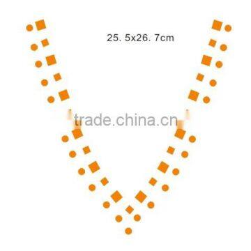 Hot Fix Collar Rhinestone Motifs Transfer for Garment Decoration photo-2