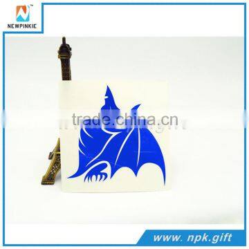 Blue Cool Bat Die Cut Vinyl Sticker For Car and Window