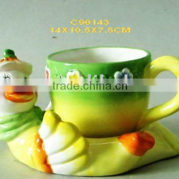 animal cup with saucer