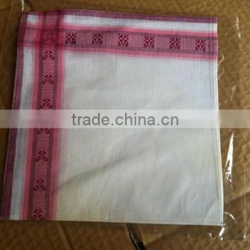 Fancy 100% Cotton Handkerchief For Lady