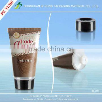 Clear Plastic Body Lotion Tubes with Sticker