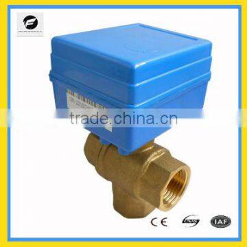 CWX-1.0B series 3 way mini motorized ball valve L port