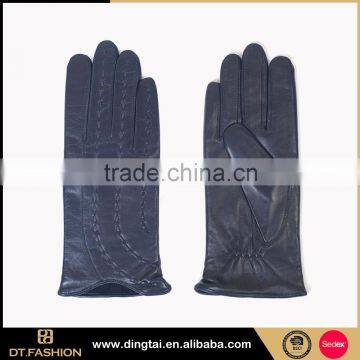 Factory sale unique designmen leather gloves fashion winter gloves