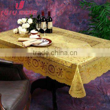 big decorative lace plastic fitted table cover