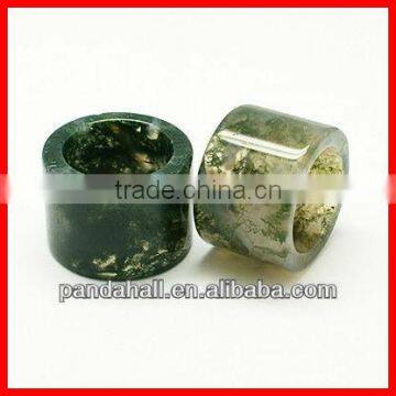 Antique Moss Agate Mens Rings(RJEW-C086-M)